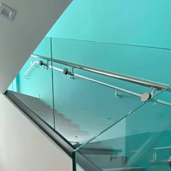 Tempered Glass Railing Panels for Stairs & Decks — 1/2in, 40in Tall, $145 LA