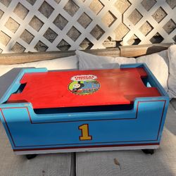 Thomas The Train Rolling Storage Cart Book Shelf Or Toy Bin 