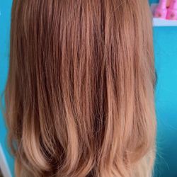 Heat Resistant, Wavy Ombre Wig,  Brown and Blond  ,24”