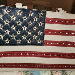 Montana West American Flag Handbag