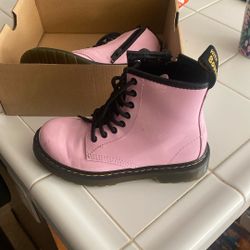 Girls pink Dr. Martin boots size 13