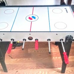 2 In 1 Air Hockey/ Fooz Ball Game Table