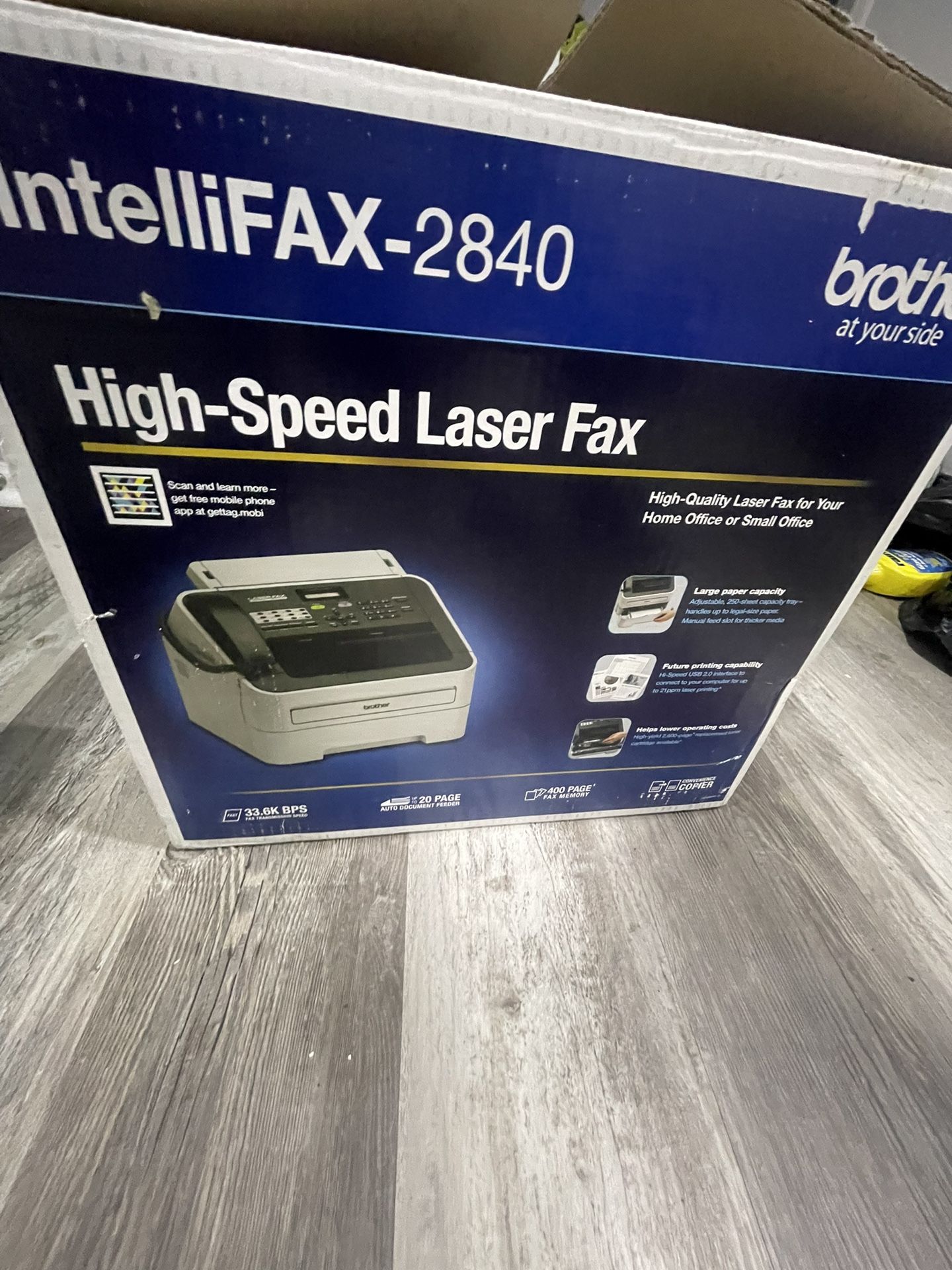 Intelli Fax 2840 High Speed Laser Fax Machine