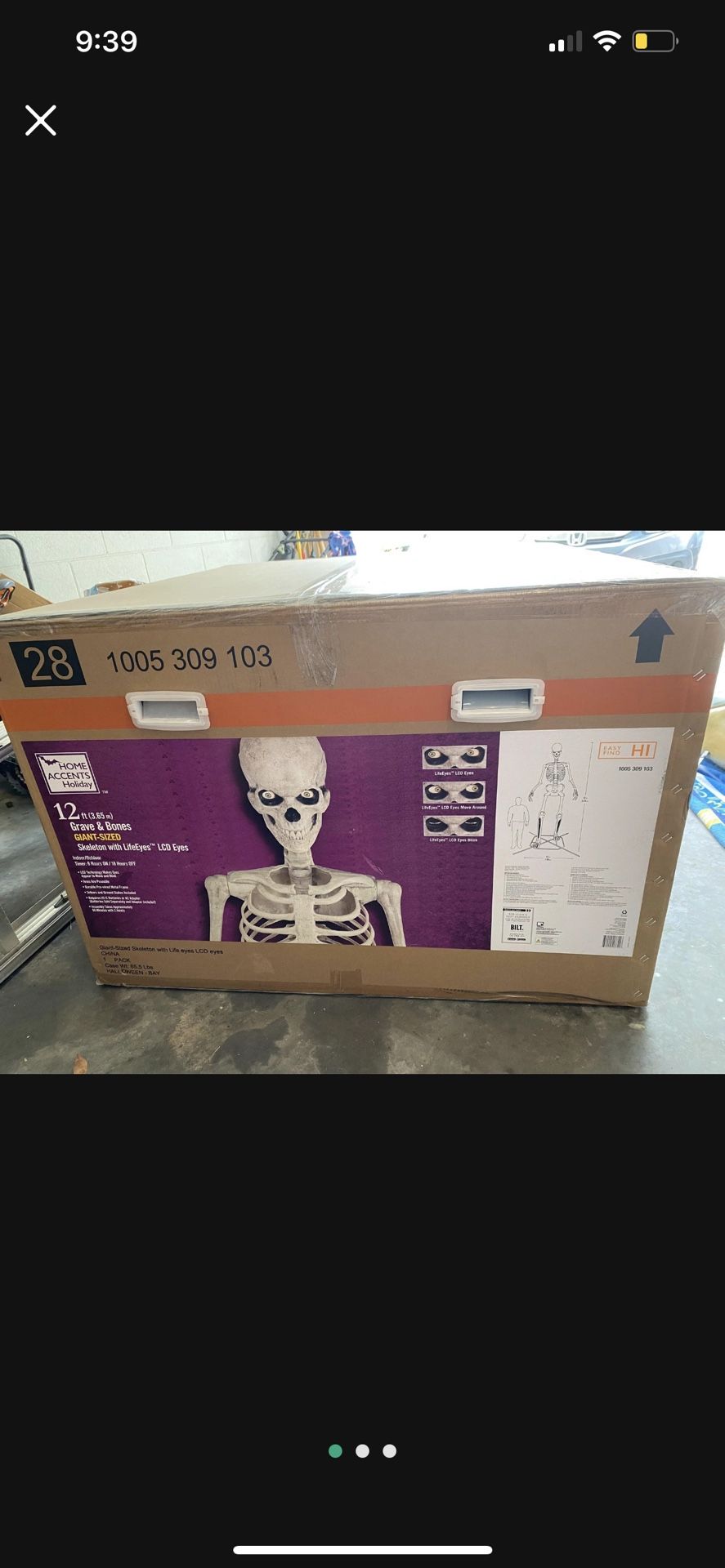 12 ft Skeleton From Home Depot