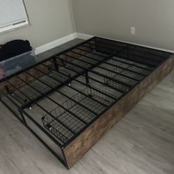 Queen Size Bed Frame And Side Stands