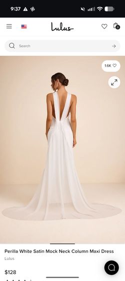 Lulu's wedding dress  (size small)