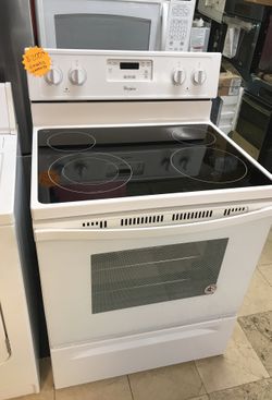 Stove whirlpool/ cooking on/hot surface/ Oven Light/ clock/ timer set/ 6 months warranty