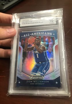 All American Zion Williamson Rc prizm card