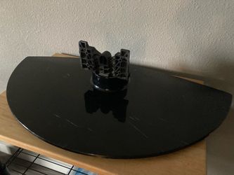 Reduced: Black Metal Half Moon TV Stand