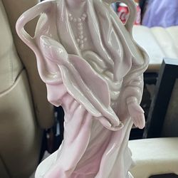 Vintage Guan Yin Kwan Yin Mother of Mercy 12” Porcelain Goddess Figurine 1426