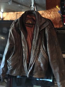 Vintage Heavy Duty Leather Jacket Size M
