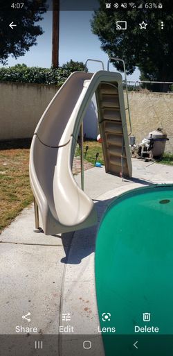 Pool water slide