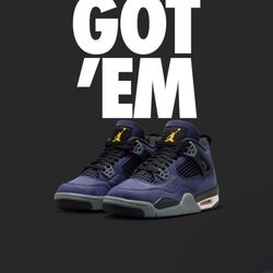 Jordan 4 Retro “Lakers” (Size 7Y) | Brand New Deadstock OTW from Nike