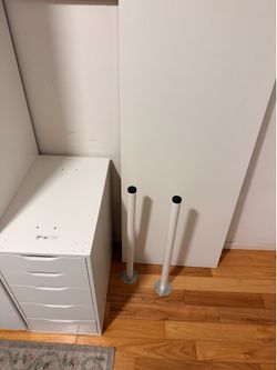 Ikea ALEX drawer with LAGKAPTEN tabletop and legs