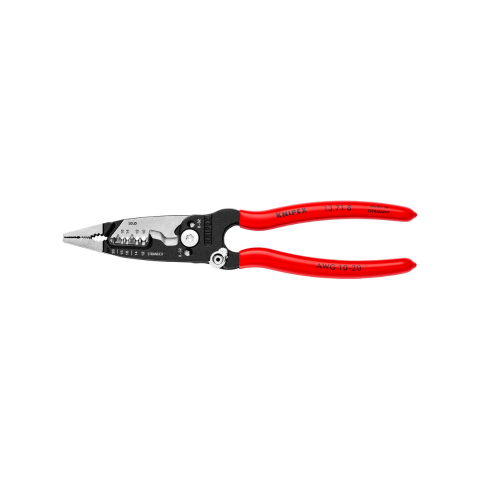 8" Forged Wire Stripper 10-20 AWG - Plastic Dipped