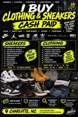 Cash for shoes and clothes