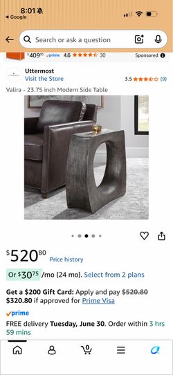 Uttermost side table