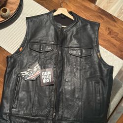 Chaleco De Cuero 100% Leather