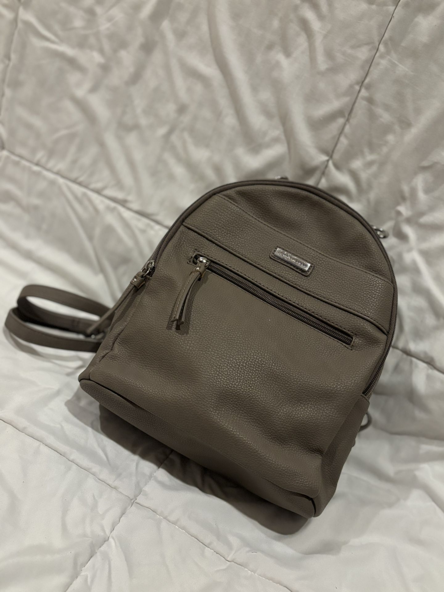 tommy hilfiger small gray backpack