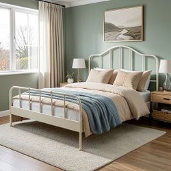 Moving sale - Ikea King Bed Frame with 2 Mattress
