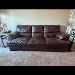 Genuine Leather Couch