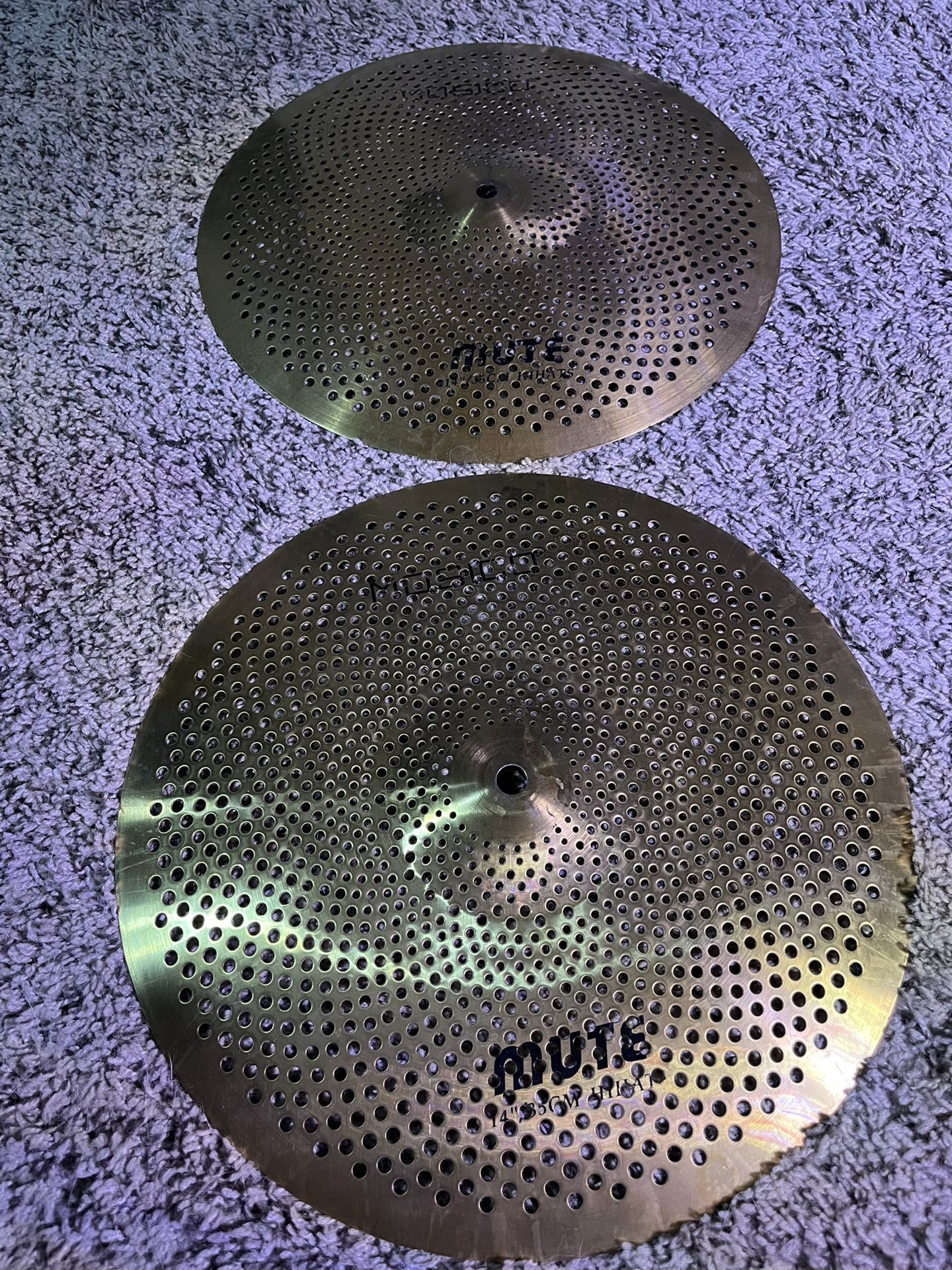 14 Inch Muted Hi Hat Cymbals