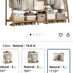 Bamboo garment Rack