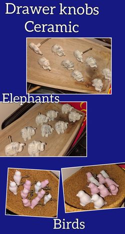 Birds or elephants knobs