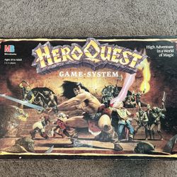 Milton Bradley Hero Quest Board Game System 1989/1990 Vintage