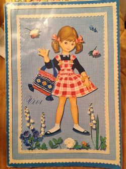 Vintage Vivi paper doll