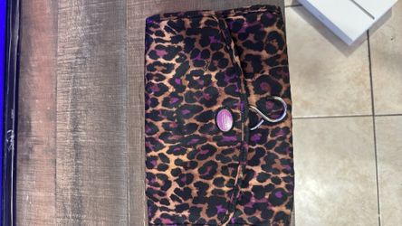 Coach makeup bag leopard print