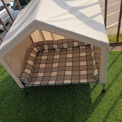Elevated outdoor Dog Bed with Canopy
