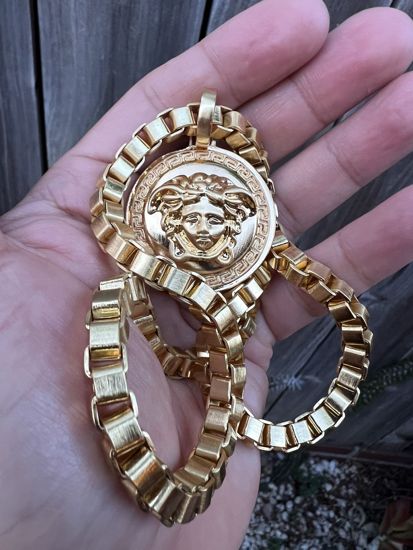 Versace Medusa Gold Plated (Made in Italy) Men’s Chain Necklace