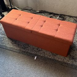 Cushion Bench Footrest Ottoman 45 Inches