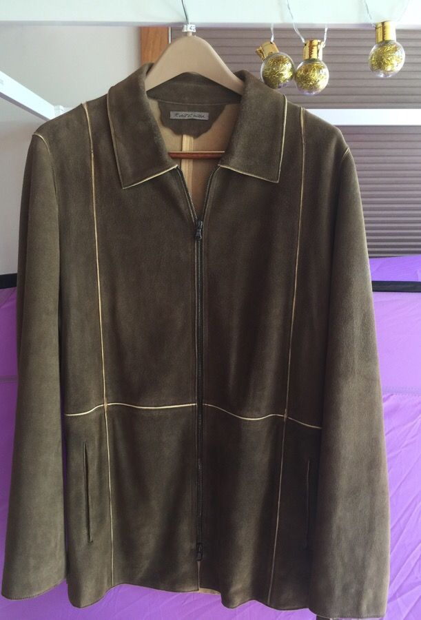 Suede leather jacket.