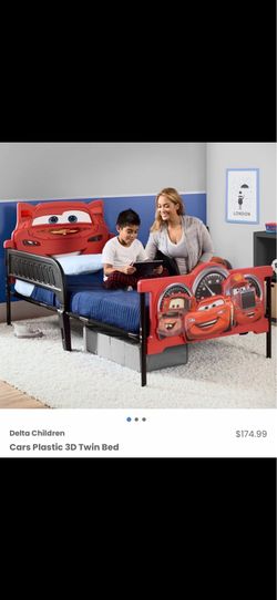 Cars Twin Plastic Bed Frame/ Toddler/ Toys/ Cars/