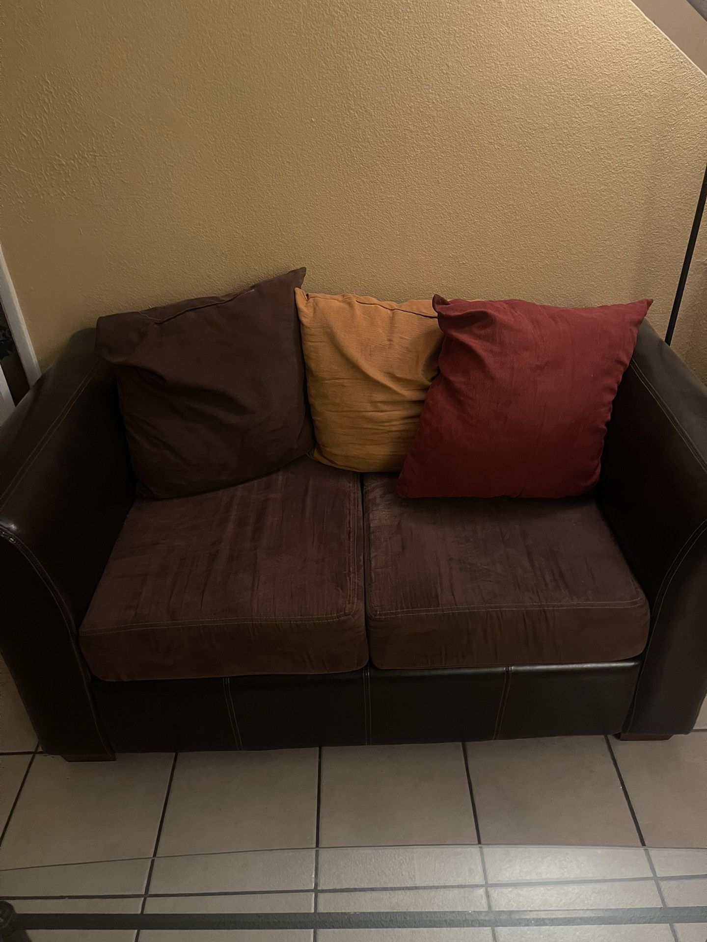 Brown Loveseat 