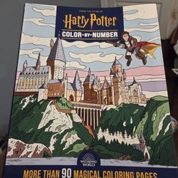 Brand New Harry Potter Color By Number Book