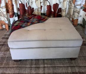 NEW Large Gray Ottoman