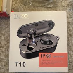 TOZOiX8 Waterproof Earbuds With Charging Case