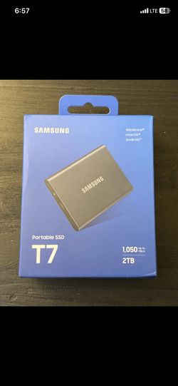 Samsung T7 2TB USB 3.2 Portable Solid State Drive - Titan Grey