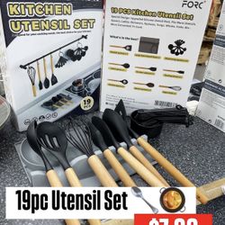 19 Piece Kitchen Utensil Set 