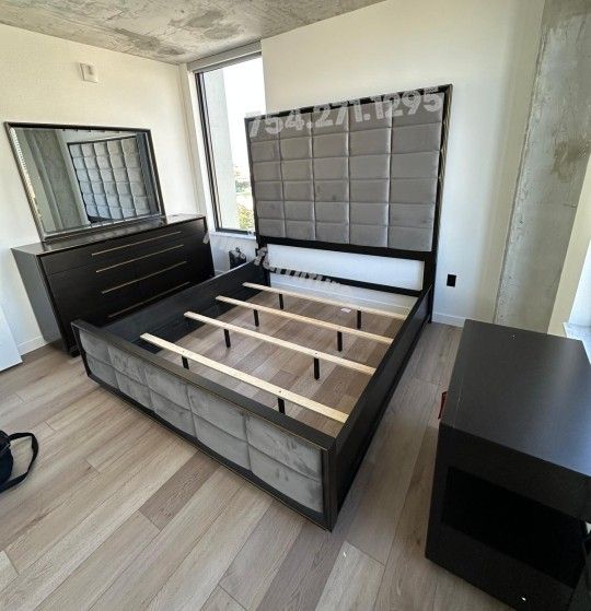 Queen Bed Extra Tall 83