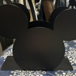 BLACK Mickey Head Premium Stainless Steel Napkin Holder 