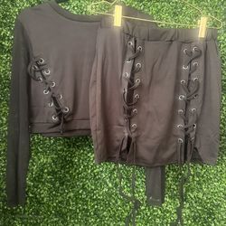Black Plus Size Set 