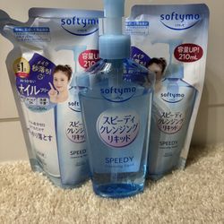 Kose - Softymo Speedy Cleansing Liquid (Bottle and two refills)