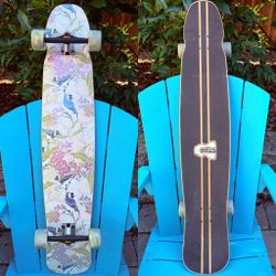 Vintage Gravity Concave Carve Complete Longboard Skateboard 46” Customized Rare