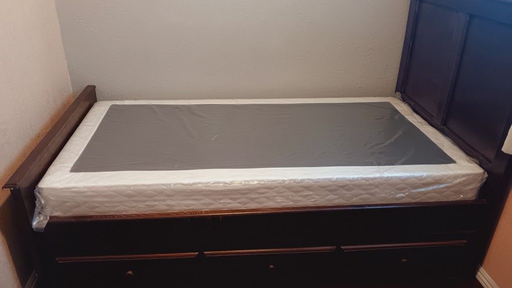 Wooden Twin Bed