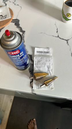 Titanium Step Drill & Cutting oil