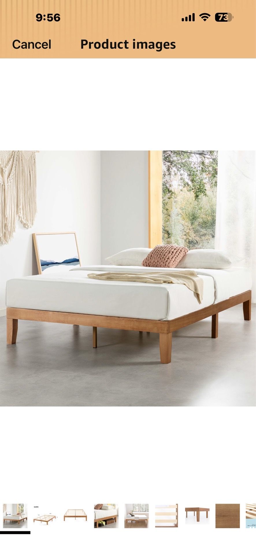 Queen Bed Frame and Foam Mattress